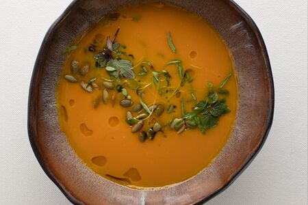 Тыквенный крем-суп на кокосовом молоке