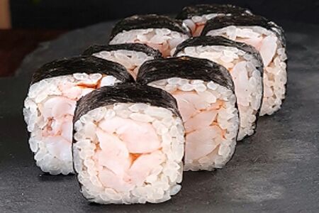 Мини-ролл с тигровой креветкой