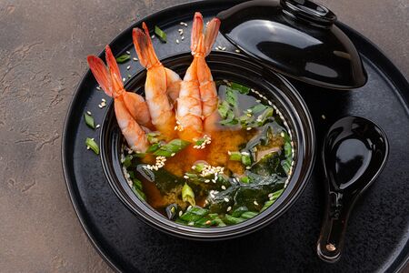 Мисо суп с креветками