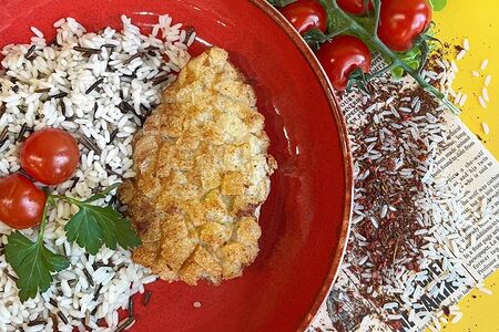 Пожарская котлета с диким рисом