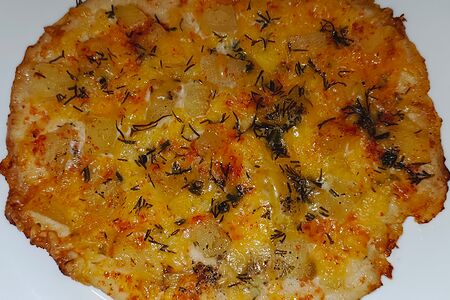 Куриная отбивная с ананасом под сыром