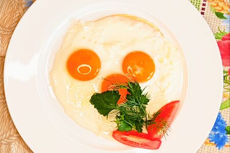 Яичница глазунья