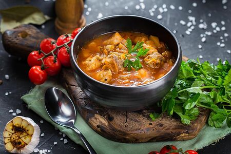 Суп с Галушками и Фрикадельками