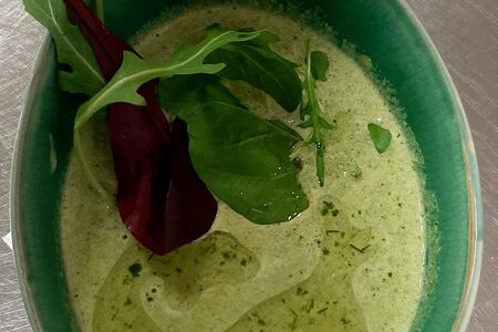 Суп-крем из шпината и брокколи