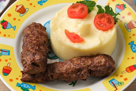 Люля-кебаб с гарниром