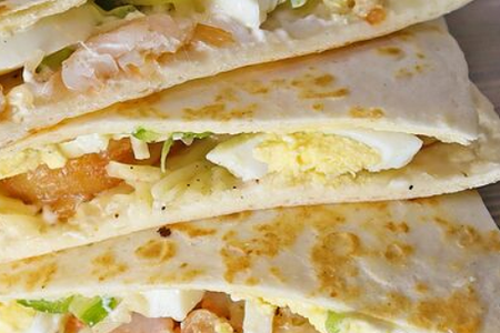 Кесадилья с креветкой