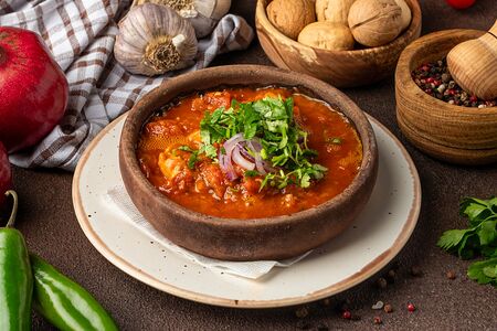 Чахохбили из курицы на кеци