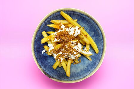 Картофель фри с луком фри