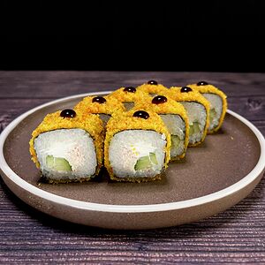 Теплый ролл кани темпура