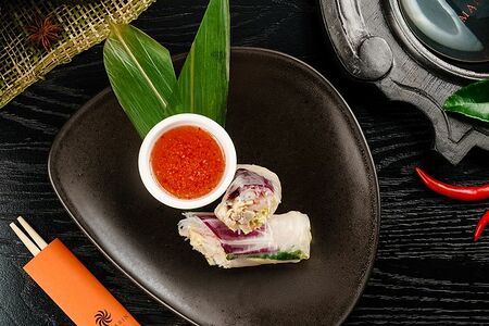 Фреш ролл с цыпленком и креветками