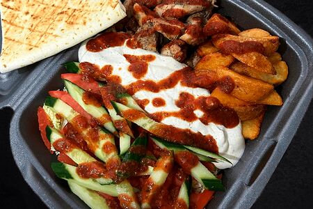 Фахита на тарелке