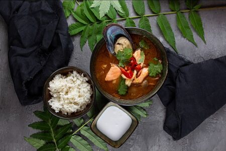 Суп Том ям на кокосовом молоке