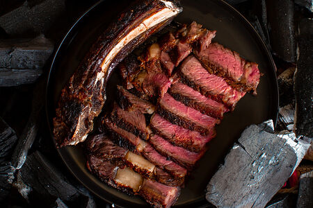 Стейк рибай трава