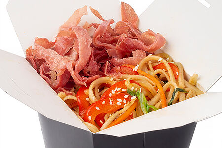 Удон с беконом