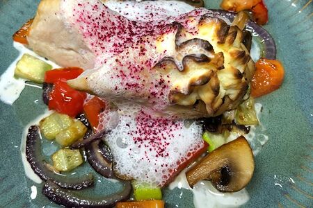 Куриная грудка, фаршированная беконом