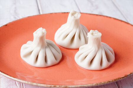 Хинкали с зеленью и микс