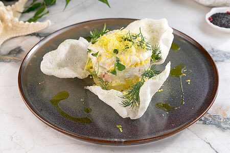 Мимоза с диким лососем