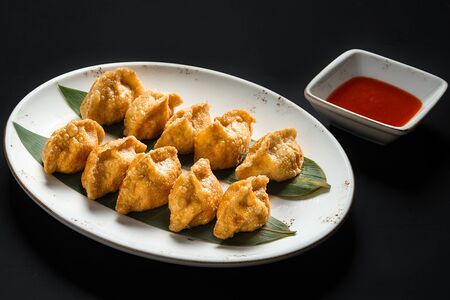 Жареные пельмени с говядиной