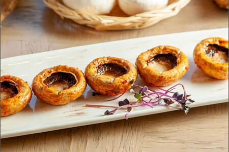 Шампиньоны на мангале