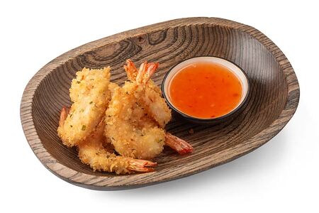 Креветки в паназиатских сухарях