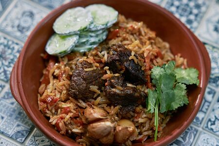 Плов с говядиной