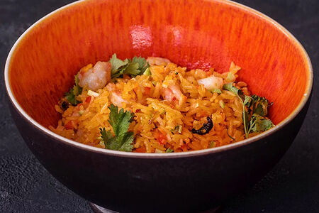 Жареный рис с морепродуктами
