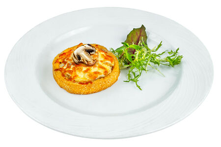 Киш с шампиньонами