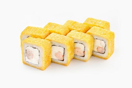 Кранч ролл с тигровой креветкой и сыром филадельфия