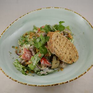 Салат с языком теленка