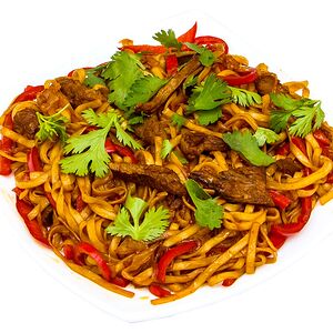 Вок по-китайски с Курицей лапша удон