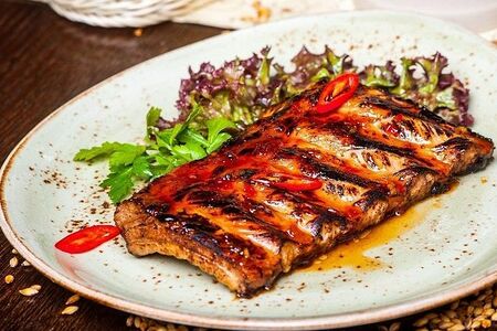 Жэбра маринована в чернэм пиву а меду