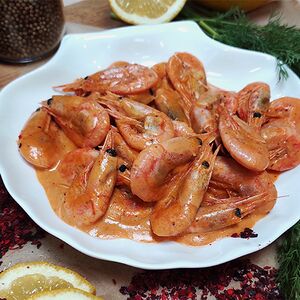 Креветка северная обжаренная в паназиатском стиле