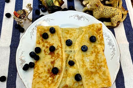 Блин с шоколадом и бананом