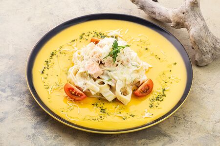 Паста с семгой