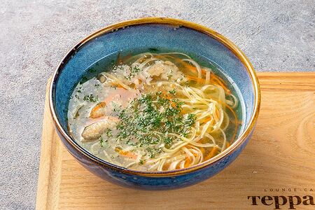 Куриный суп с домашней пастой