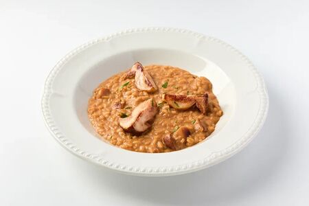 Ризотто с белыми грибами и трюфельным маслом