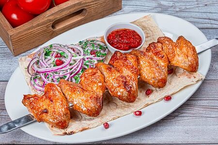 Шашлык из куриных крылышек