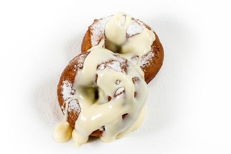 Дабл пончик со сгущенкой