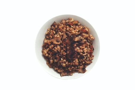 Гречка с вялеными томатами