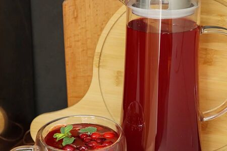 Морс клюквенный домашний