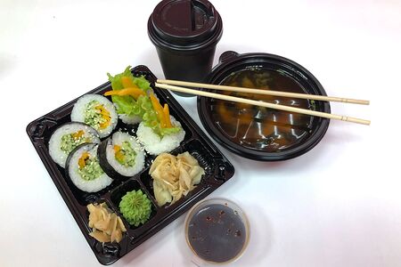 Комбо с овощным роллом