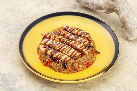 Тяхан с курицей