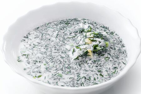 Окрошка с курицей