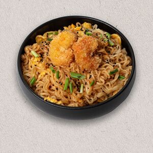 Նուդլս մանրածովախեցգետնով