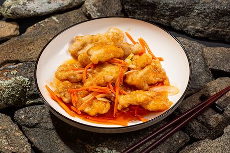 Куриное филе в кисло-сладком соусе