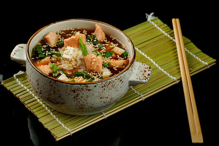 Мисо суп с лососем