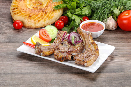 Шашлык из бараньей корейки