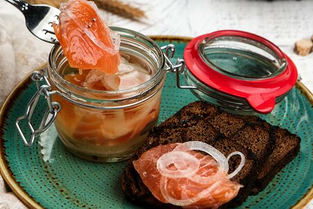 Атлантический лосось домашнего посола