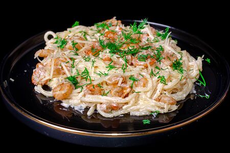 Паста с креветками