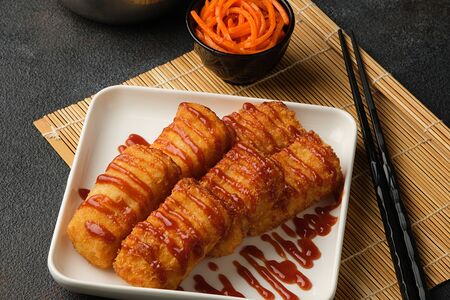 Минтай в сухарях